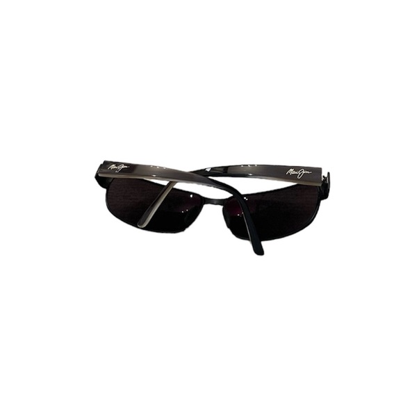 Maui Jim Unisex Black Coral Polarized Rectangular Sunglasses - Picture 7 of 7